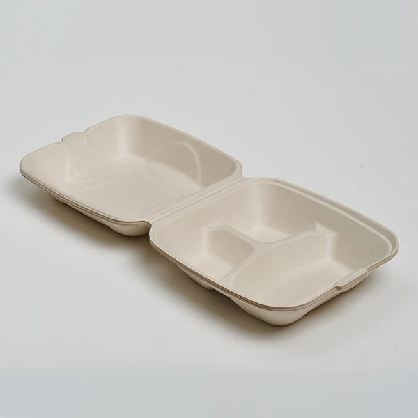 9" 3-Compartment Clamshell (229mm)