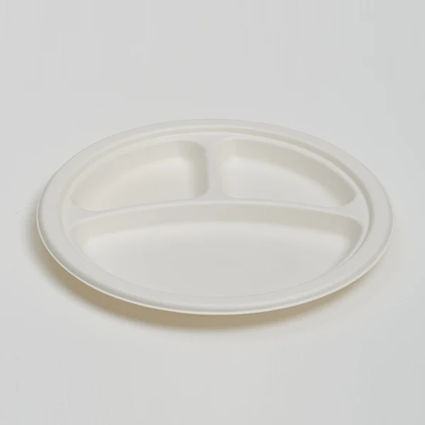 9" 3-compartment Plate